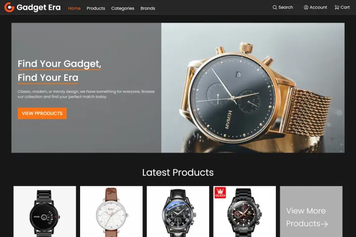Gadget Era - Ecommerce Website