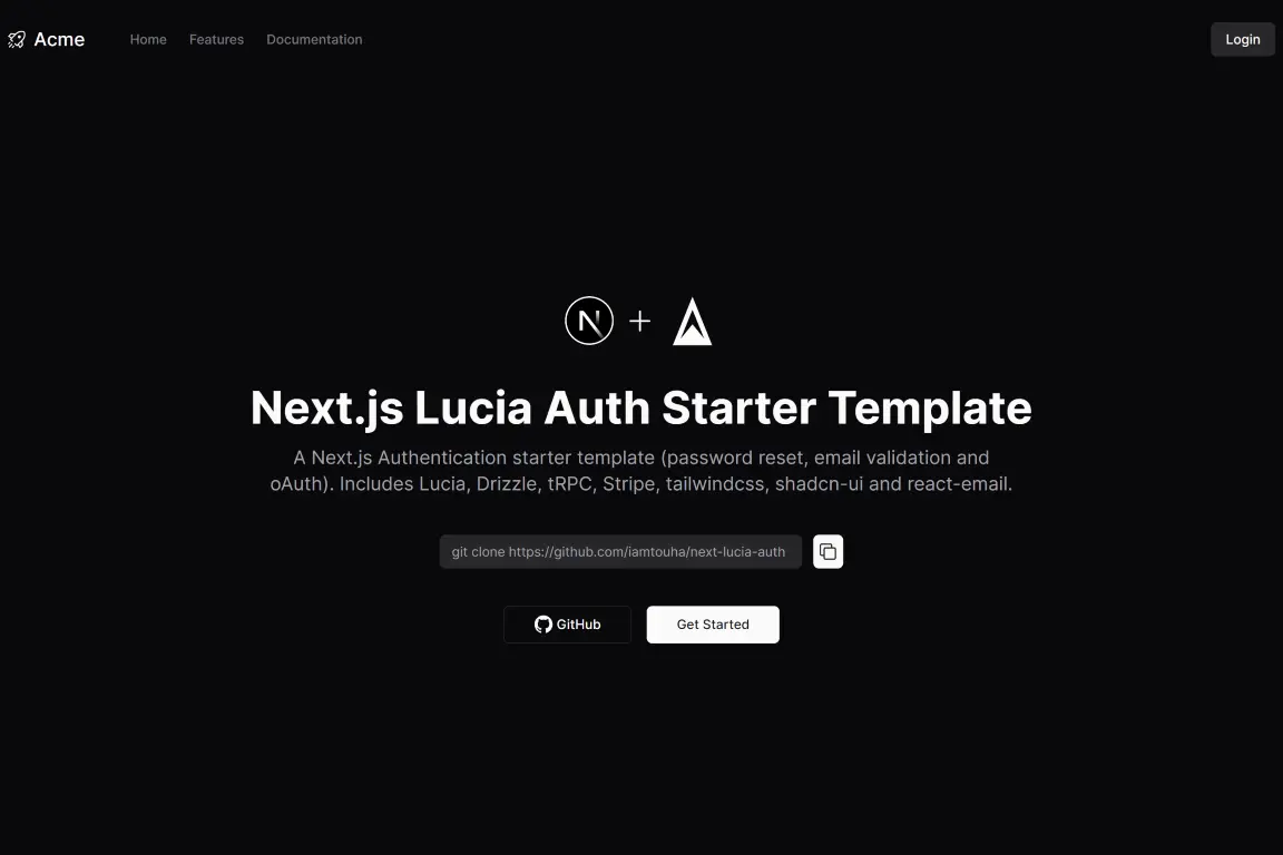 Nexjs Starter Template for Authentication & Stripe Integration